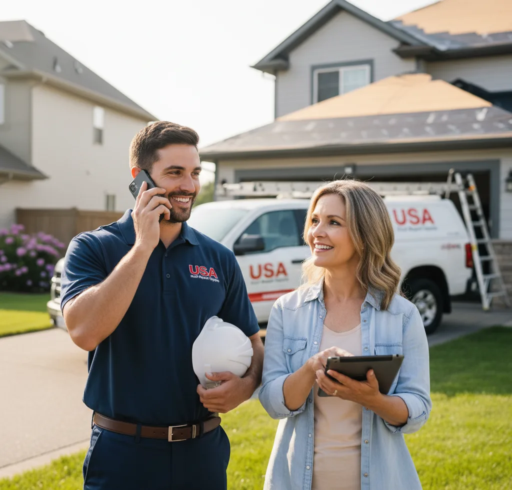 USA Roof Repair Experts customer support in Tracy